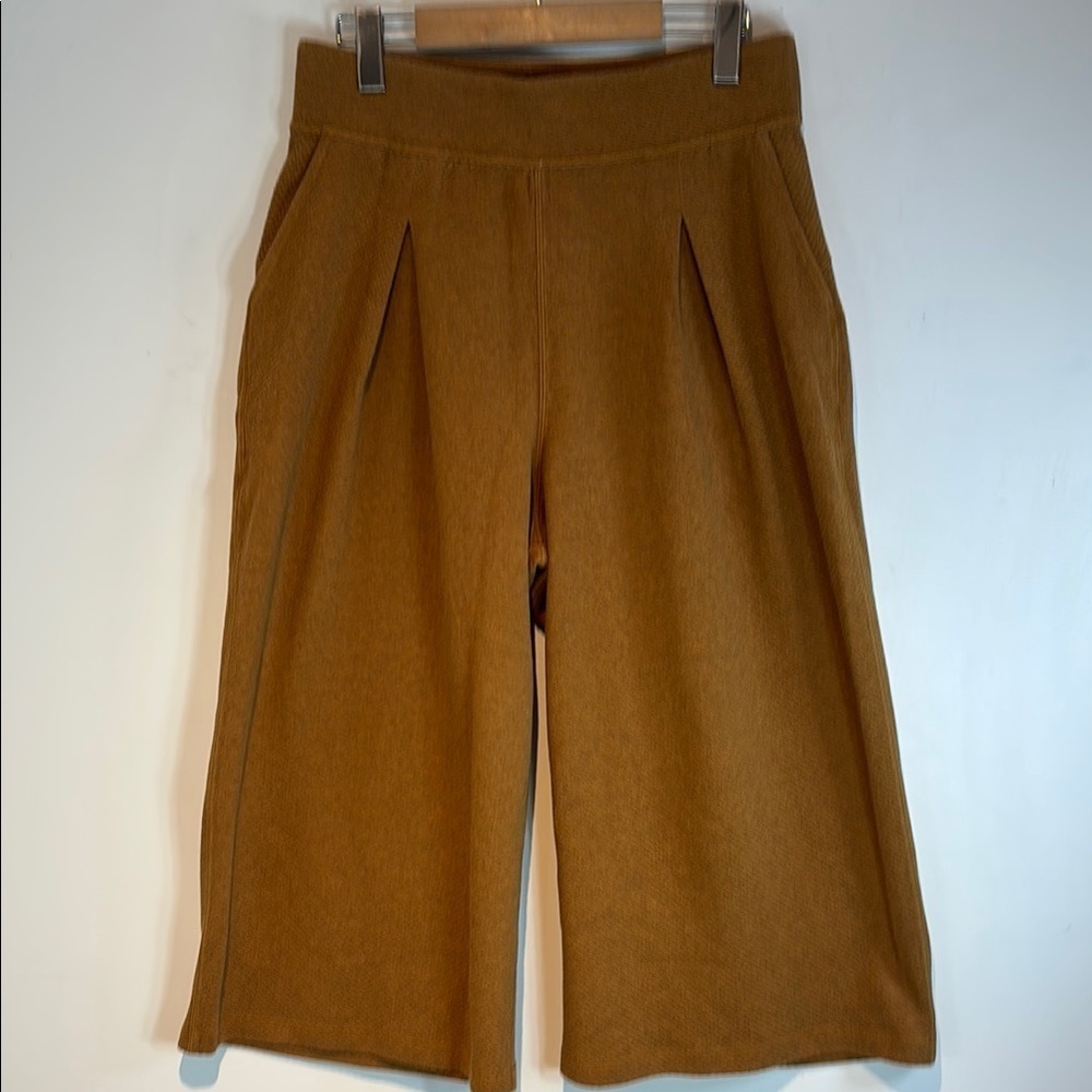 Lululemon Can You Feel The Pleat Crop pants Heathered Spiced Bronze size 10 - Picture 6 of 12